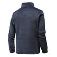 thumbnail image 5 of HOOMEUMY Mens Fleece Lined Jacket Casual Workout Long Sleeve Clothes Fashion 2025 Trendy Classic Solid Coat Stand Collar Jacket Padded Design Gray XXL, 5 of 9