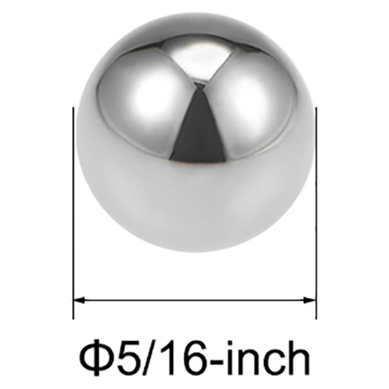 Uxcell Chrome Steel Bearing Balls - 16mm Diameter, G10 Precision Grade, 5 Pack (AISI 52100 Steel)