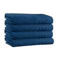 thumbnail image 2 of Home Sweet Home Dreams 4 Piece Cotton Bath Towel Set, Navy, 2 of 4