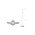 thumbnail image 3 of 1/3 Carat (Ctw G-H-I, I1-I2) Oval Diamond Engagement Ring in 14K White Gold, 3 of 4