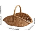 thumbnail image 2 of Swiftyle 1 Sets Hand-Woven Wicker Basket For Flower Arranging, Storage & Fruit Picking Portable, Decorative Storage Organizer for Home & Outdoor Use Gift, 2 of 2