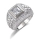 thumbnail image 3 of Accesorios Anillo de moda para hombre de marca europea y americana Anillo de baile callejero con diamantes completos Anillo de diamantes, 3 of 4