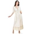 thumbnail image 5 of Vestido bohemio manga con barbas Roman Fashion /Juvenil, 23176 (Beige) beige M, 5 of 5