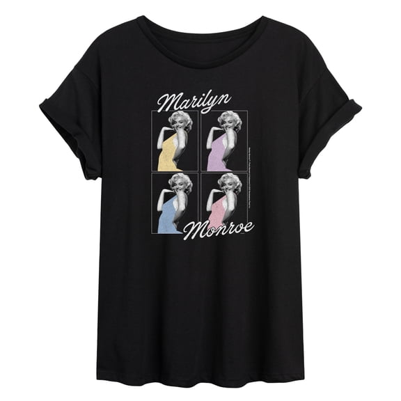 Marilyn Monroe - Marilyn Grid Relaxed Fit T-Shirt