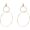 A:Gold, variant on Geometric Double Circle Round Stud Earrings Women's Lucky Number 8 Shape Hollow Big Hoop Earrings