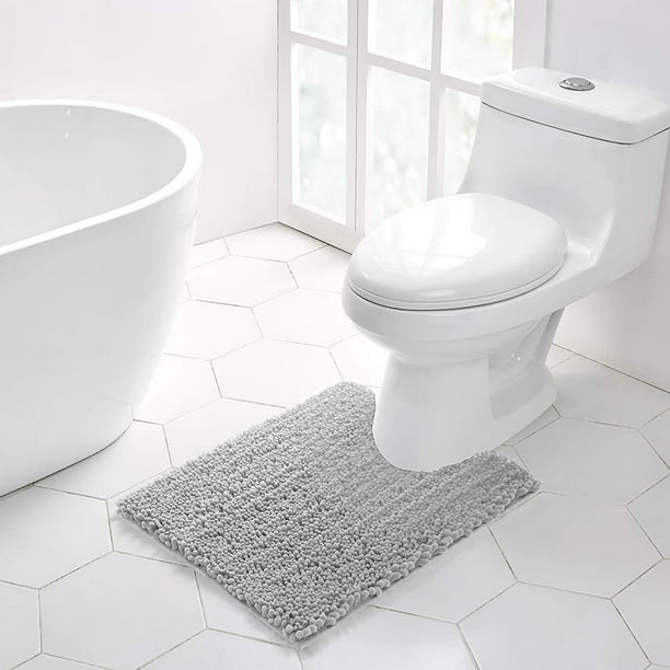Alfombra Walensee para baño, antideslizante, para inodoro, en forma de U