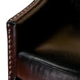 thumbnail image 4 of Noble House James Black Bonded Leather Club Chair, 4 of 9