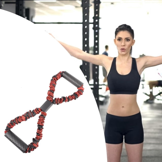 1 pieza de de resistencia para ejercicios de entrenamiento con para mujeres, hombres, acondicionamiento físico hogar, entrenamiento rojo DYNWAVEMX bandas elásticas