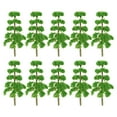 thumbnail image 2 of 10Pcs Mini Trees for Dioramas and Train Scenery Enhancement Green Plastic Miniature, 2 of 9