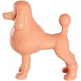 thumbnail image 5 of Ceramic Dog Statue - Shiny Orange Standing Poodle Dog Statue - Decorative Dog Sculpture for Garden or Home Décor - Poodle Dog Outdoor Statue - (9” x 3.5” x 9.25”), 5 of 16