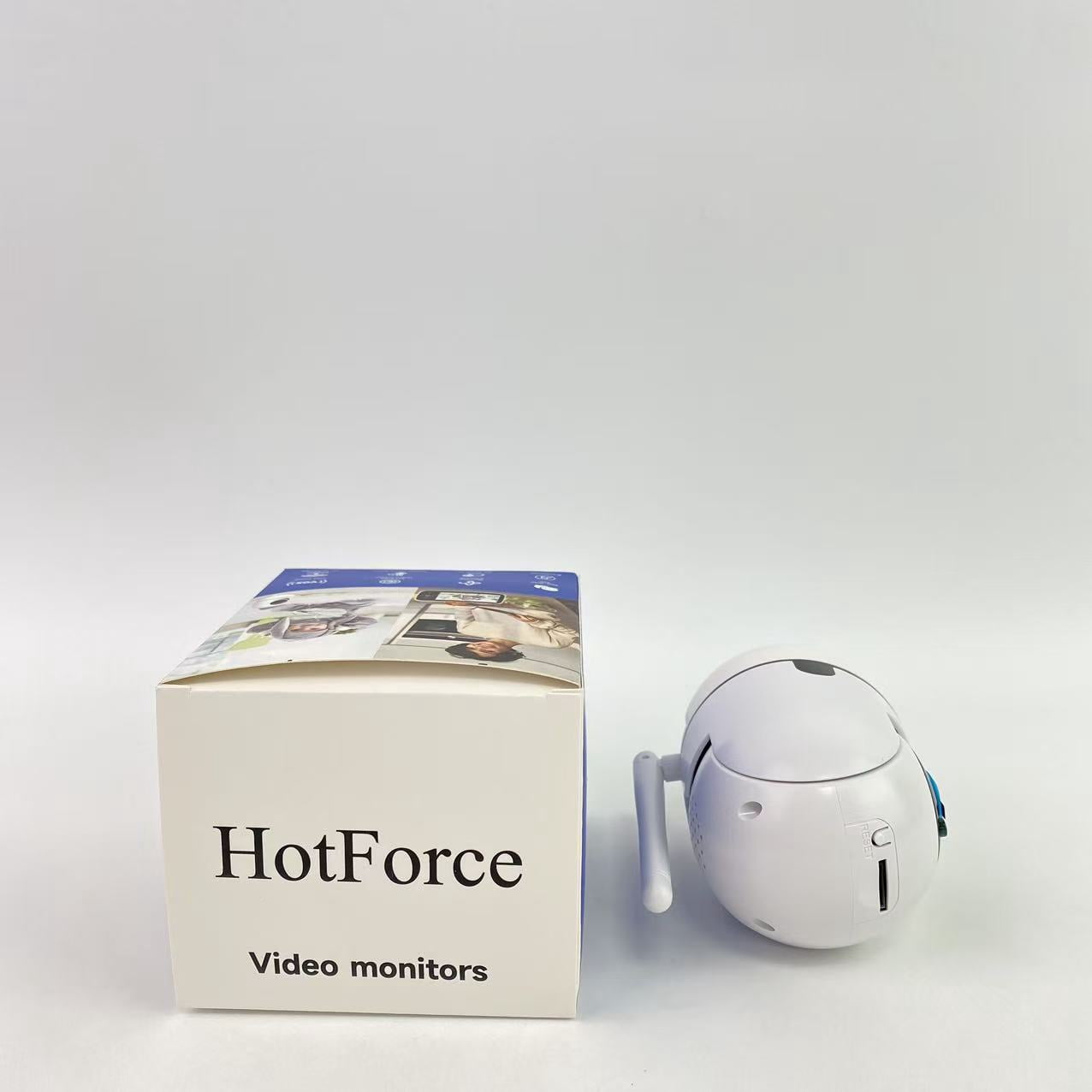 HotForce Video monitors - No WiFi, Remote Pan-Tilt-Zoom, Night Vision, Temperature Sensor, 2-Way Talk, 8 Lullabies, 30-Hour Battery Life，960ft Long Range