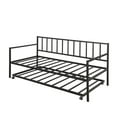 thumbnail image 2 of JERFIT Twin Daybed with Trundle Multifunctional Metal Lounge Dayb, 2 of 7