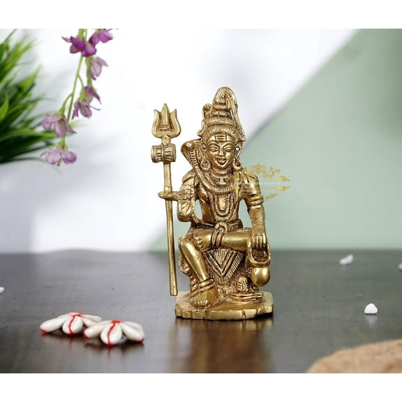 Lord Shiva Statue- Brass Metal Hand Crafted item for gift /Home/temple