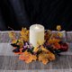 thumbnail image 1 of Anillo para Velas con Forma de Hoja de Arce y Bayas | Decoración de Mesa para Acción de Gracias y Halloween | Soporte Decorativo de Plástico de 25 Cm para Velas y Centros de Mesa, 1 of 7