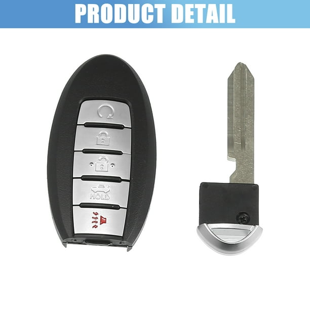Unique Bargains Car Key Fob Shell 5 Button Remote Control Key