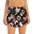 thumbnail image 2 of Gukieu Butterflies1 Print Women's Sports Shorts with Drawstring Elastic Waistband for Running, Yoga, Fitness-XX-Large, 2 of 7