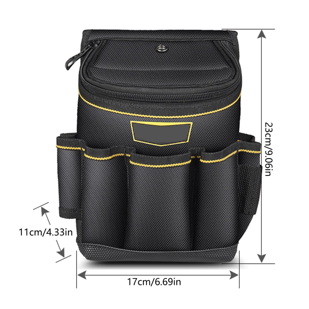 Yokua Convenient Canvas Tool Bag for Home Project 18Pocket Electrician Tool Belt