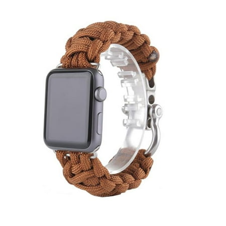 NEW Nylon Rope Survival Bracelet Watch band For iWatch Apple Watch 42mm
