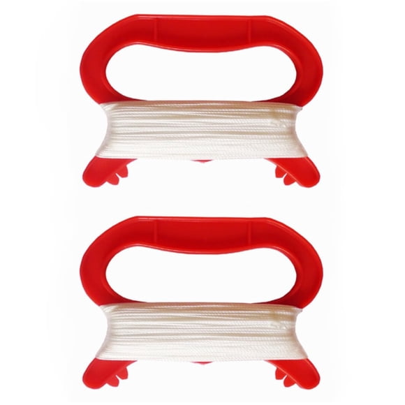 Kite String Winder SqueQu, paquete de 2 unidades con hilo de poliéster de 100 m