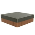 thumbnail image 1 of Cubierta para Jacuzzi Exterior Uxcell 96.5" x 96.5" x 11.8" Impermeable y a Prueba de Climas, Protector de SPA Cuadrado, Café, 1 of 6