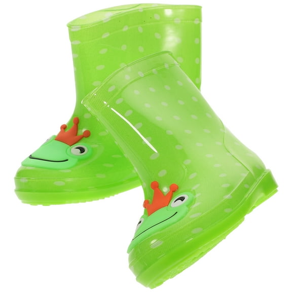 Masteelf Kids' Rain Boots with Cartoon Pattern for Boys and Girls - Size 26 Rain Shoes