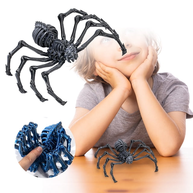 3D Printed Springy Novelty Toy Prank for Kids Halloween Party Practical Jokes Elastic Jumping
