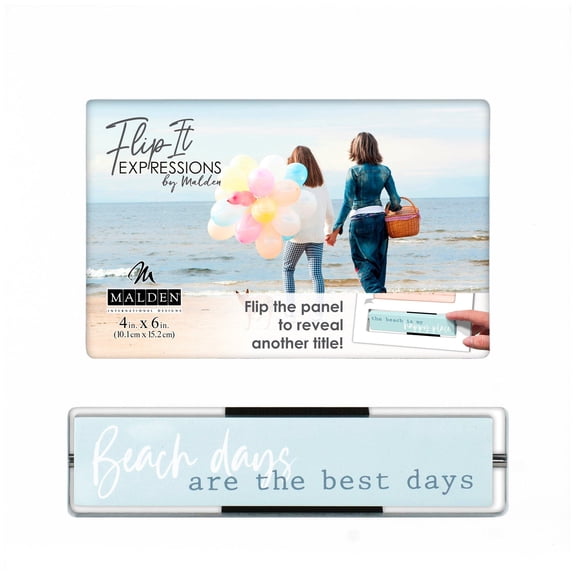 Malden 4'' x 6'' Beach Days Are The Best Days Photo Frame Blue/white
