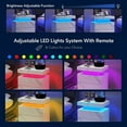thumbnail image 6 of Nightstand with Light Strip, Modern LED End Table Nightstand, Storage Bedside Table With 2 Drawers For Home Office Bedroom Living Room, 6 of 8