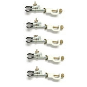 5PK Burette Clamp with Bosshead / Test Tube Holder - PVC Coated Round Jaws, Opens up to 45mm - Eisco Labs