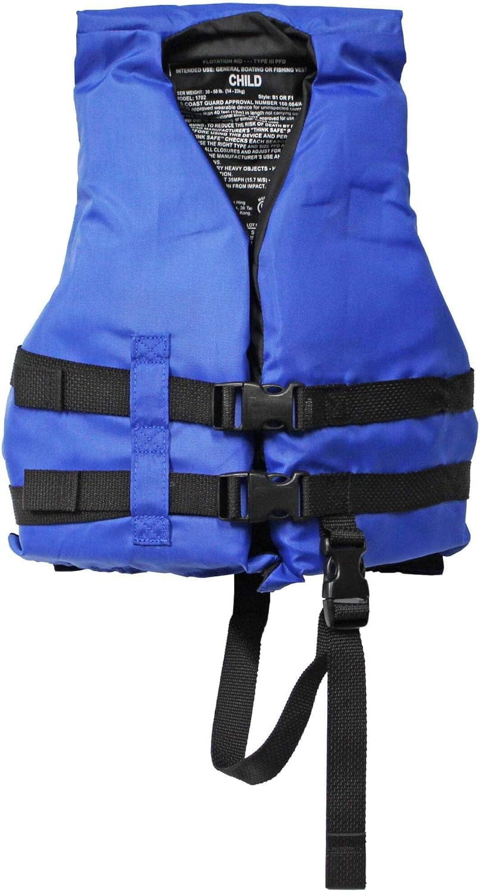Life Jacket Paddle Vest; Coast Guard Approved Type III PFD Life Vest Flotation Device; Jet ski, Wakeboard, Hardshell Kayak Life Jacket; Ideal Extra Vest for Pontoon Boat