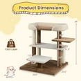thumbnail image 3 of Gymax 2-in-1 Cat Tree Tower Pet Steps w/ Scratching Posts Hanging Toy Ball Perch, 3 of 10