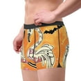 thumbnail image 2 of Yiaed Halloween Flamingos Print Men's Soft Cotton Boxer Shorts Breathable Boxers Underwear Moisture-Wicking Underwear Stretch Boxer Briefs for Man-Large, 2 of 5