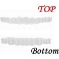 Ormromra 1Pair Dentures Cosmetic Teeth Instant Veneers Dentures