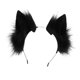 thumbnail image 4 of 2 diademas con orejas de gatito para el pelo, accesorios para disfraces de Navidad negro y gris, 4 of 9