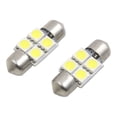 thumbnail image 1 of 2pcs 31mm Festón Bombilla LED Blanco Frío 4-SMD-5050 Luces de Techo Mapa para Auto 12V, 1 of 1