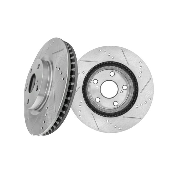 Front Drilled Slotted Brake Disc Rotors 296mm For 2012-2018 Toyota Avalon