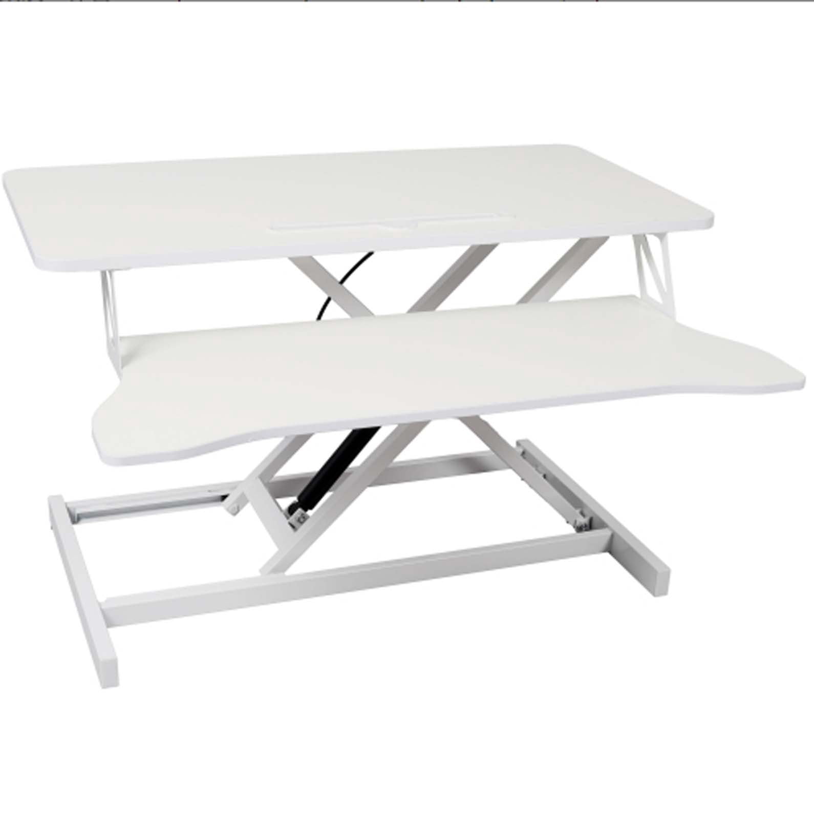 17" Wide Adjustable Standing Desk Converter, Sit Stand Desk Riser with Keyboard Tray |Stand Up Table & Home Office Desktop Workstation for PC or Laptop