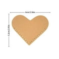 thumbnail image 3 of Cxui Book Corner Protector, Pu Leather Heart Bookmarks - Vintage Corner Page Markers for Book Lovers, Reading Accessories, Office & Home Library Decor, Gift Set Orange, 3 of 4