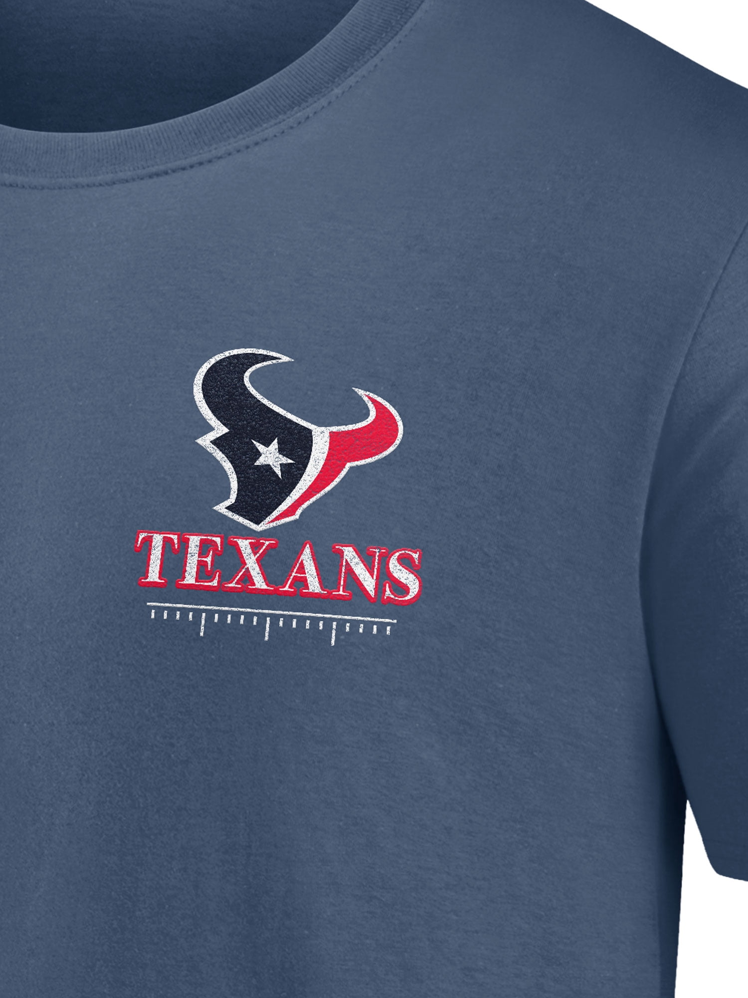 NFL Houston Texans Men's Cotton Faded Navy Short Sleeve T-Shirt