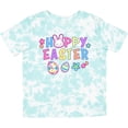 thumbnail image 3 of Inktastic Happy Easter with Bunny Face and Easter Eggs Girls Toddler T-Shirt, 3 of 5