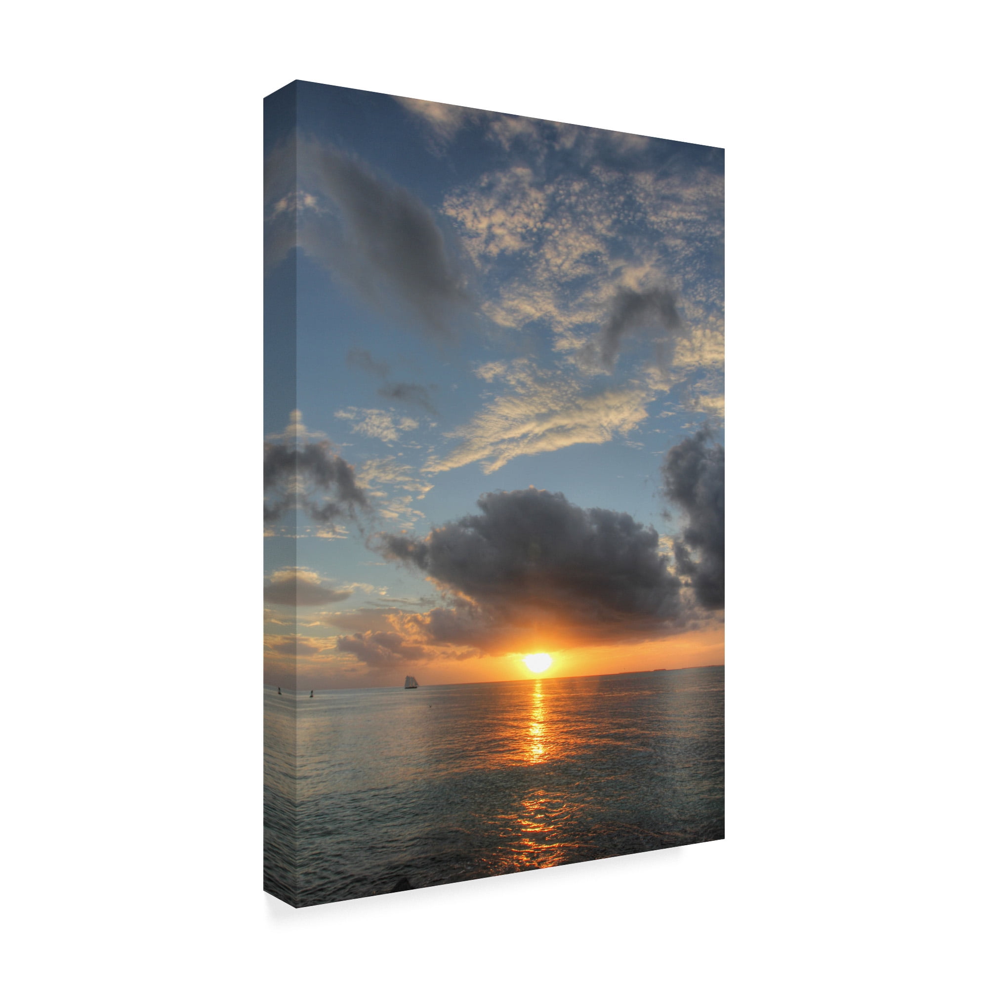 Trademark Fine Art 'Vertical Sunset' Canvas Art by Robert Goldwitz