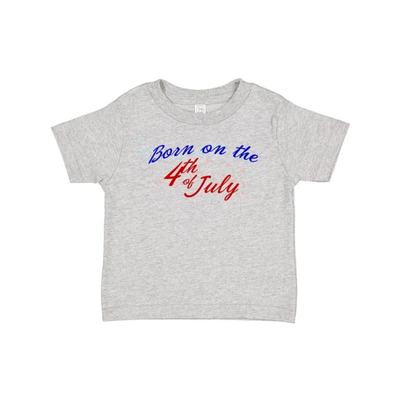 Inktastic Born on the 4th of July Boys or Girls Toddler T-Shirt