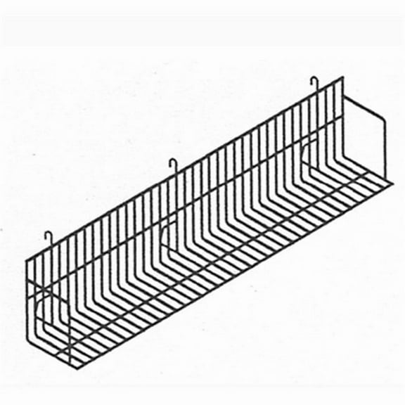 AMKO VS48-W 48 in. Video Shelf for Gridwall & Slatwall, White