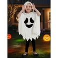 thumbnail image 2 of Hotiary 1-6Y Kids Halloween Ghost Costumes White Cloak + Pant Toddler Boys Girls Cosplay Party Fancy Dress Cloak Costume 2Pcs Halloween Outfits, 2 of 9