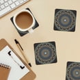 thumbnail image 6 of Xecao Dot Mandala for MDF Cork Coaster 4 Pcs,Drink Coasters,Suit for House Warming Gifts New Home ,Coffee Table Decor-Square, 6 of 7