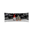 thumbnail image 2 of Xmas Gnomes Christmas Throw Pillow Cover, Pine Tree Winter Snowflake Rectangle Decorative Pillow Case Protector Soft Cushion Cover Lumbar Pillowcase for Couch Sofa Bedroom Car Chair Decor 20x54 Inch, 2 of 8