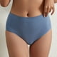 thumbnail image 2 of Gibobby Verano calzoncillos adelgazantes Calzoncillos de algodón con rosca para mujer, sin costuras, talla grande, cintura media, brasileño, Sexy, para estudiantes, paquete de(Azul， M), 2 of 5