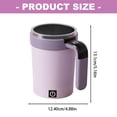 thumbnail image 3 of Auto Stirring Cup Coffee Protein Shakes Electric Mixer Grade Stainless Steel Mixing Mug Detachable Base, 3 of 8