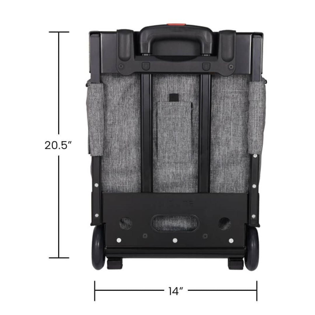 Zuca Navigator TSA-Compliant Carry-On Luggage with 41-Inch Telescoping Handle and 4-Inch Polyurethane Wheels (Charcoal-Gray with Black Frame)