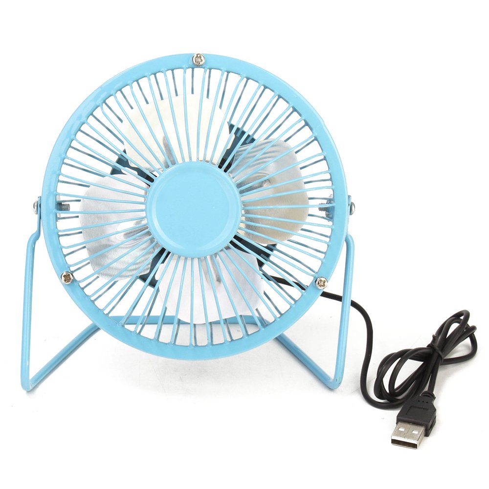 4" USB Mini Desk Fan Personal Mini Cooling Fan, Quiet and Portable for Desktop Tabletop Floor